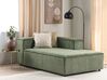 Chaise lounge velluto a coste verde sinistra APRICA_904135