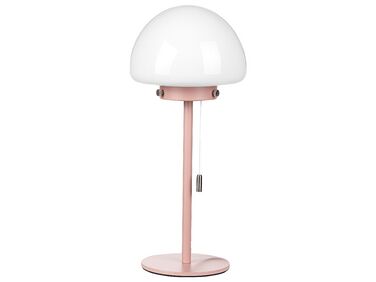 Tafellamp glas roze MORUGA
