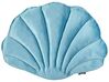 Set of 2 Velvet Seashell Cushions 47 x 35 cm Blue CONSOLIDA_889469