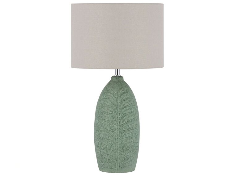 Lampada da tavolo in ceramica verde menta OHIO_790779