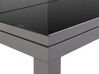 Loungeset 6-zits aluminium grijs/zwart FORANO_811022