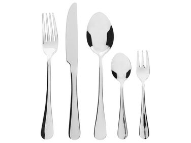 30 Piece Cutlery Set Silver FUSILLI