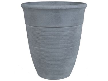 Vaso para plantas em pedra cinzenta 50 x 50 x 58 cm KATALIMA