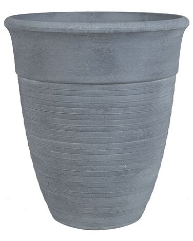 Vaso para plantas em pedra cinzenta 50 x 50 x 58 cm KATALIMA