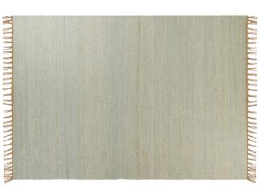 Tappeto iuta verde chiaro e marrone 160 x 230 cm LUNIA