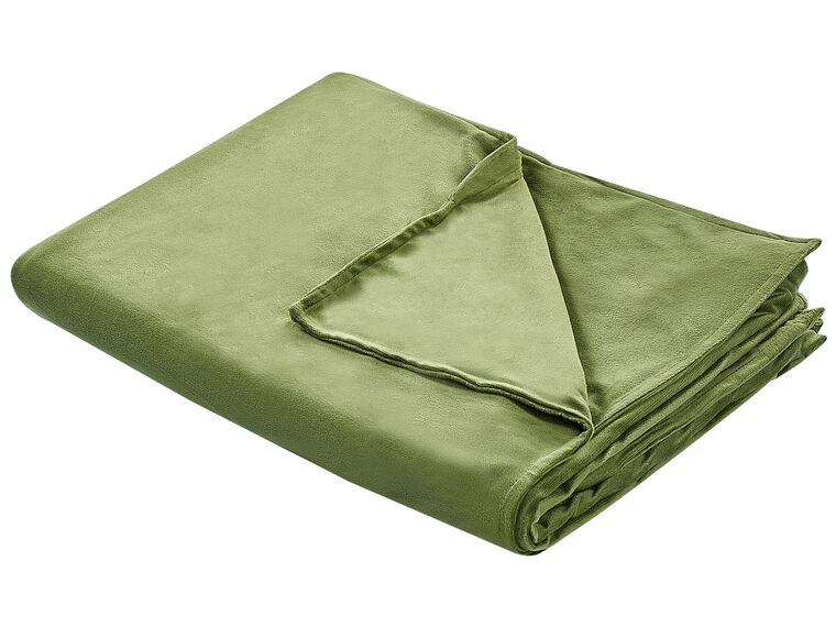 Weighted Blanket Cover 150 x 200 cm Dark Green RHEA_891665
