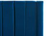 Velvet EU King Size Bed with Storage Bench Blue NOYERS_834704