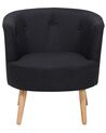 Fabric Tub Chair Black ODENZEN_710486