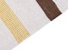 Teppich Baumwolle braun / beige 80 x 150 cm gestreiftes Muster Kurzflor HISARLI_836820