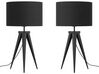 Set of 2 Table Lamps Black STILETTO_877799