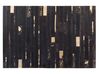 Hnědozlatý patchwork koberec z hovězí kůže 140x200 cm ARTVIN_642752