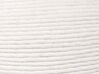 Wool Woven Pouffe White TAKHABI_887017