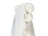 Conjunto de 2 almofadas decorativas em tecido branco 45 x 45 cm JASMINE_914067