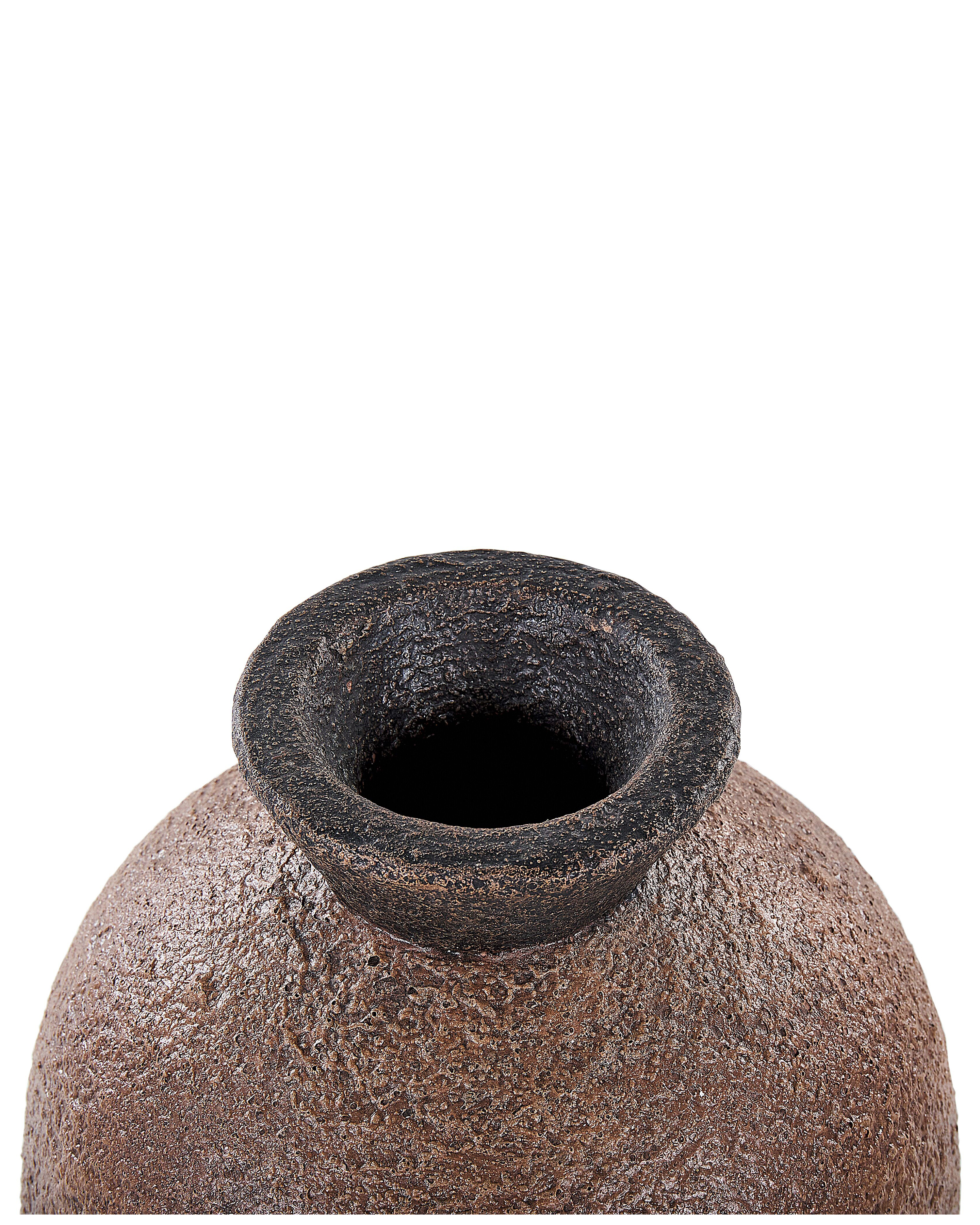 Vase 30 cm terrakotta brun/svart AULIDA_850393