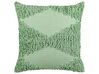 Set of 2 Tufted Cotton Cushions 45 x 45 cm Green RHOEO_840154