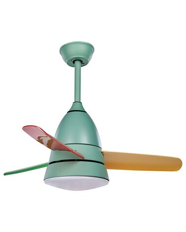 Ceiling Fan with Light Multicolour STRAWBERRY