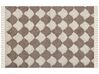 Cotton Area Rug 160 x 230 cm Brown and Beige SINOP_839713