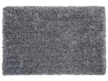 Dywan shaggy 160 x 230 cm czarno-biały CIDE