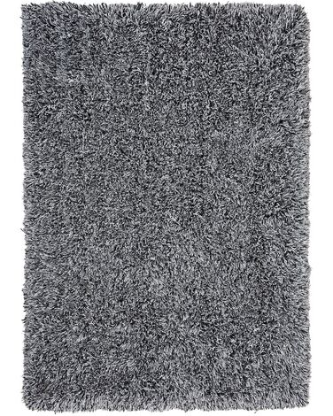 Teppich schwarz-weiss 160 x 230 cm Shaggy CIDE