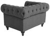 Fabric Living Room Set Grey CHESTERFIELD_797184