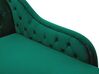 Left Hand Chaise Lounge Velvet Green NIMES_805953