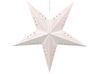 Lot de 2 étoiles décoratives LED 60 cm en papier brillant blanc MOTTI_835502
