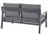 4 Seater Aluminium Garden Sofa Set Dark Grey DELIA_798457