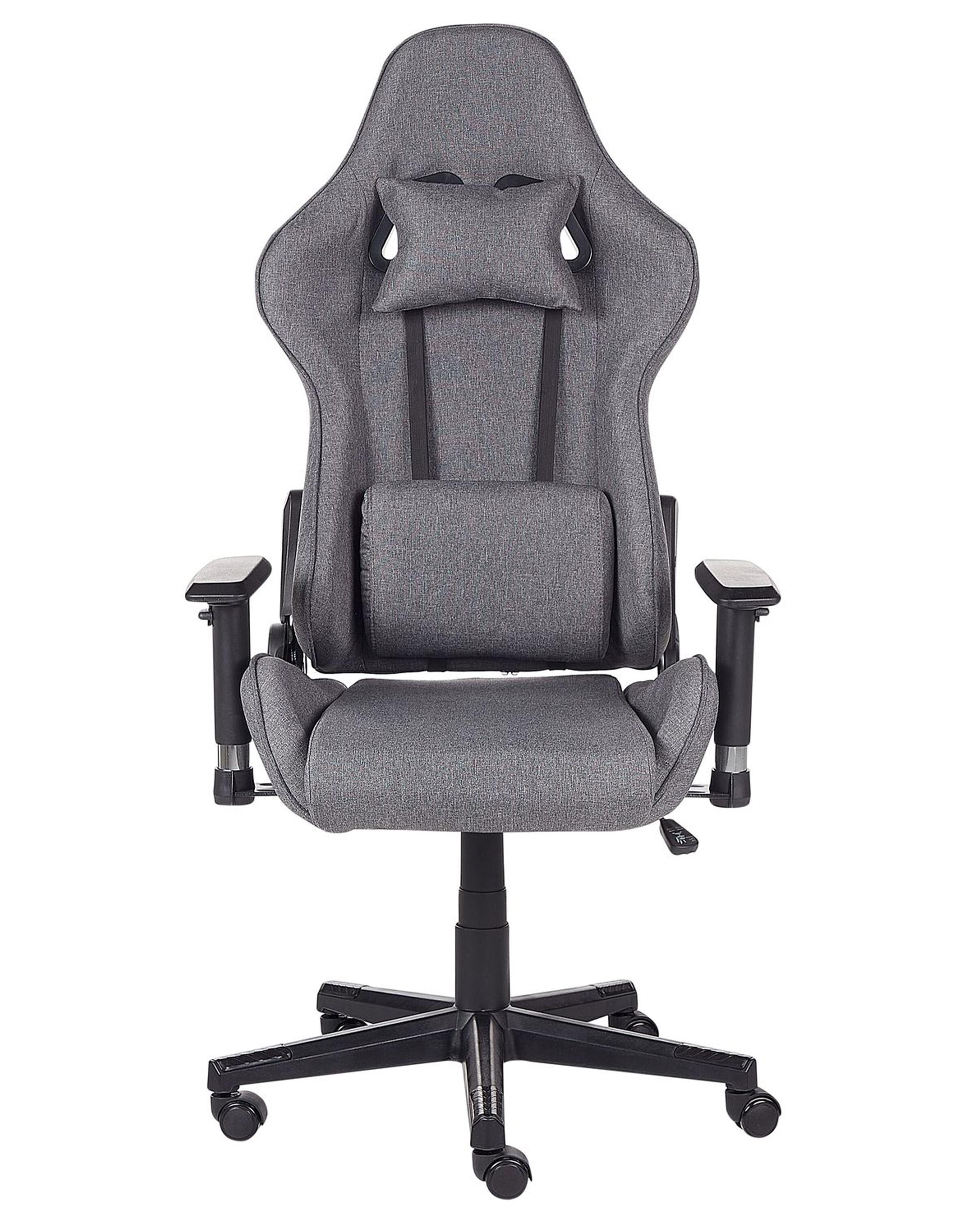 Krzesło biurowe regulowane ciemnoszare WARRIOR_852035
