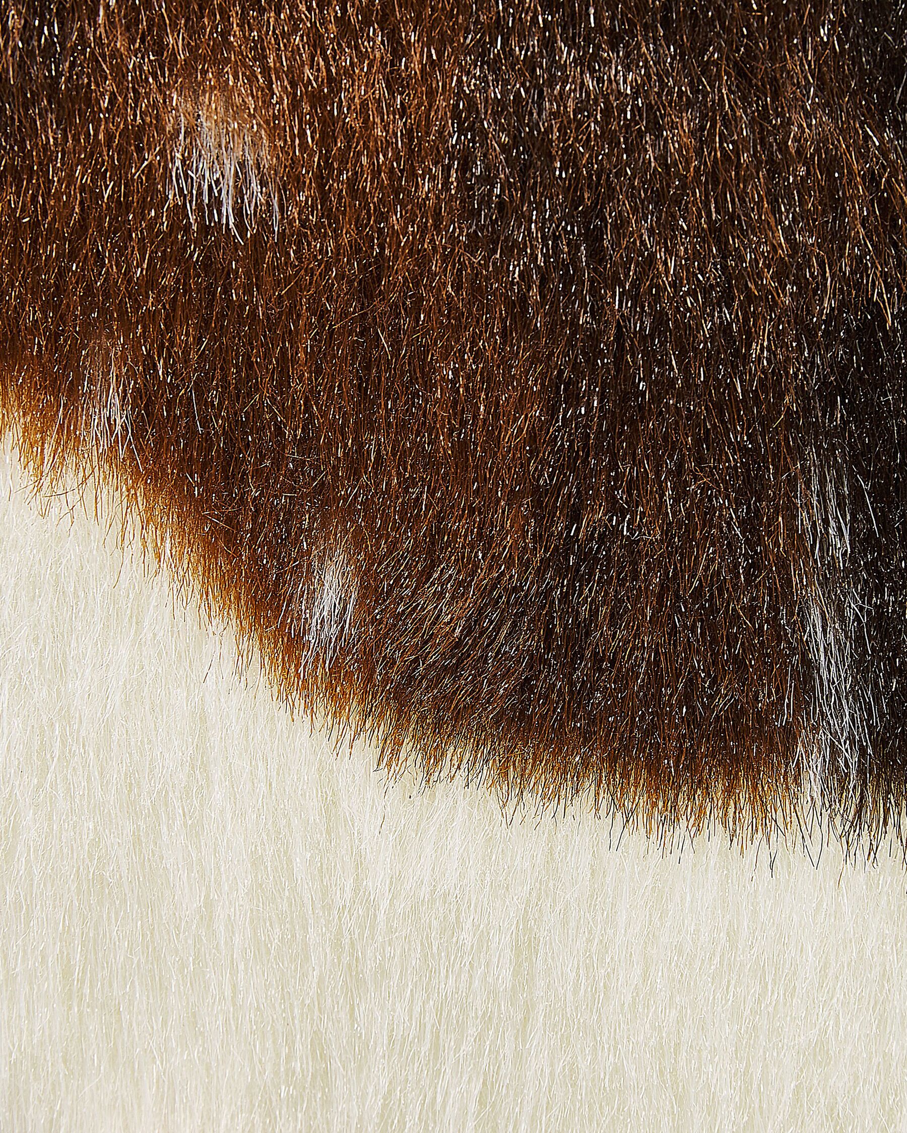 Faux Cowhide Area Rug Brown 60 x 90 cm NAMBUNG Beliani.co.uk