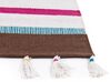 Teppich Baumwolle mehrfarbig 160 x 230 cm gestreiftes Muster Kurzflor HISARLI_836814