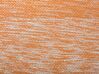 Pouf en coton orange 40 x 40 cm HIRRI_713425