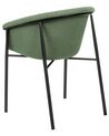 Conjunto de 2 sillas verde oscuro/negro AMES_868290