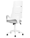 Chaise de bureau blanc et gris GRANDIOSE_834280