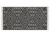 Teppe 80 x 150 cm bomull svart/hvit KHENIFRA_848781