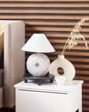 Set of 2 Ceramic Table Lamps with Cone Shade YUNA Grey_872153