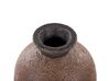 Terakotová dekoračná váza 30 cm hnedo-čierna AULIDA_850393