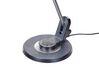 Kovová stolní LED lampa s USB portem stříbrná/ černá CORVUS_854210