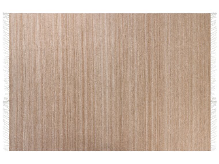Teppich sandbeige 160 x 230 cm Kurzflor MALHIA_846649