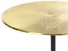 Tavolino metallo oro e nero ø 36 cm ERAVUR_853883