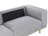 3 Seater Fabric Sofa Grey NIVALA_874132