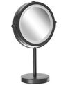 Miroir de maquillage avec éclairage LED ø 17 cm noir TUCHAN_813594