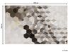 Teppich Kuhfell grau / weiss 160 x 230 cm geometrisches Muster Kurzflor SASON_764771