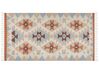 Kelim Teppich Baumwolle mehrfarbig 80 x 150 cm geometrisches Muster Kurzflor DILIJAN_869151