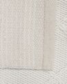 Teppich Wolle cremeweiß 140 x 200 cm Kurzflor ELLEK_849408