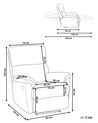 Fabric Recliner Chair Grey EVERTON_884500