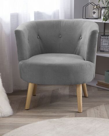 Fabric Tub Chair Grey ODENZEN