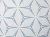 Sada 2 geometrických vzorů polštářů 45 x 45 cm světle modrá WEIGELA_770056