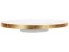 Tortenplatte Marmor weiß / gold rund ⌀ 30 cm drehbar ASTROS_910643