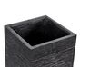 Plant Pot Fibre Clay Black 26 x 26 x 60 cm DION_701014