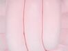 Dekokissen Knoten Ball Flechtmuster Samtstoff rosa 30 x 30 cm MALNI_790143